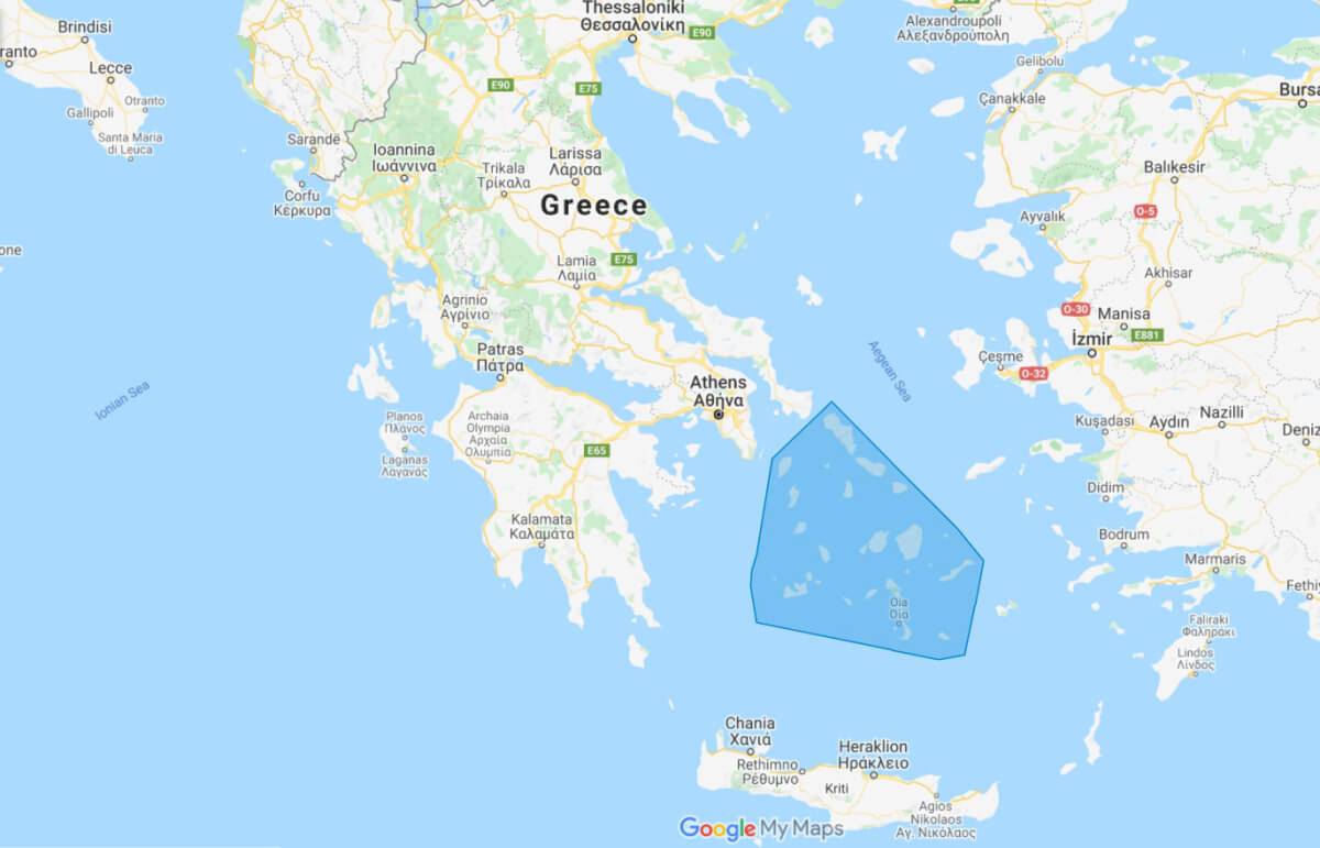 Cyclade Islands Map 1 